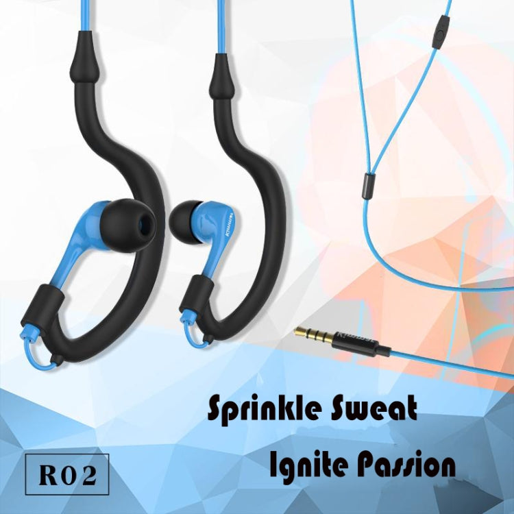 Kimmar R02 Sports Sweat Resistant Wired Earphone(Black) - Sport Earphone by PMC Jewellery | Online Shopping South Africa | PMC Jewellery