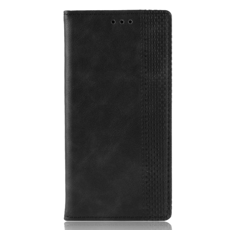 For Xiaomi Redmi Note 8 Magnetic Buckle Retro Crazy Horse Texture Horizontal Flip Leather Case  , with Holder & Card Slots & Photo Frame(Black) - Xiaomi Cases by PMC Jewellery | Online Shopping South Africa | PMC Jewellery