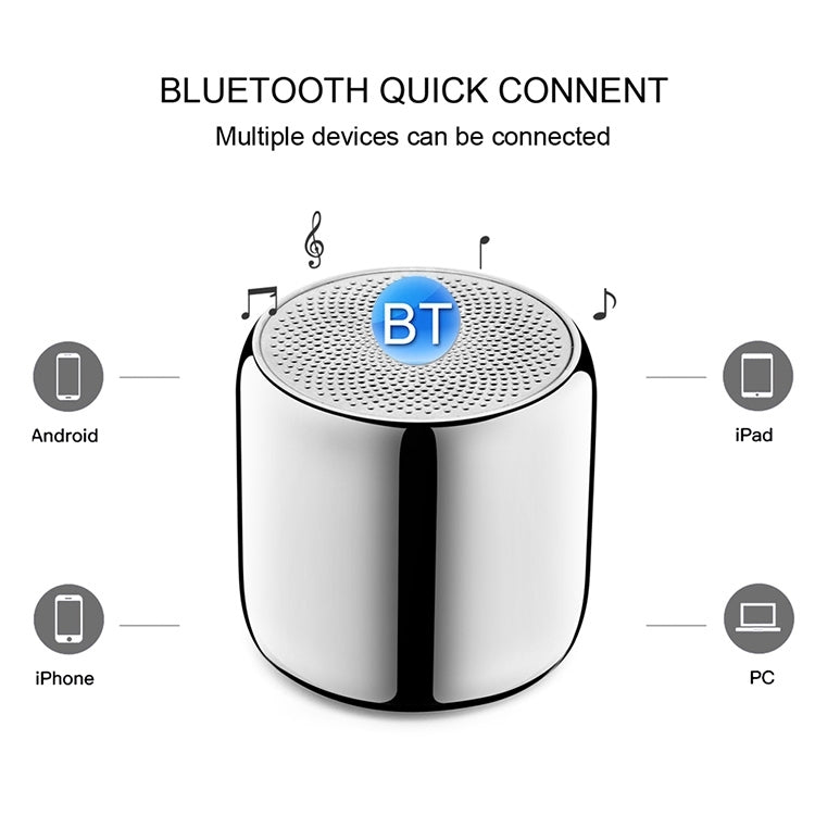 M1 Mini Bluetooth Subwoofer Speaker Portable Aluminium Alloy Wireless TWS Bluetooth, Support Handfree Call(Ceramic Black) - Mini Speaker by PMC Jewellery | Online Shopping South Africa | PMC Jewellery