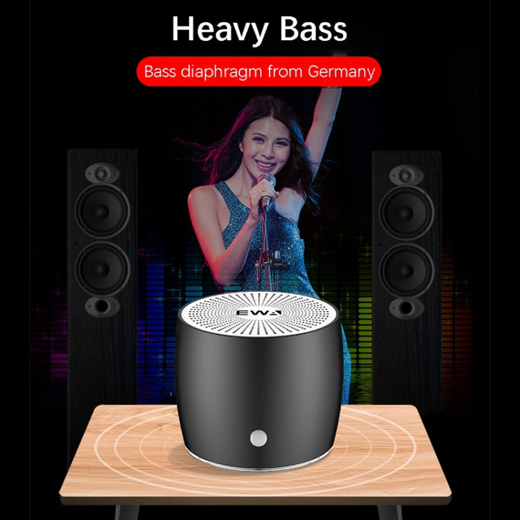 EWA A103 Portable Bluetooth Speaker Wireless Heavy Bass Bomm Box Subwoofer Phone Call Surround Sound Bluetooth Shower Speaker(Blue) - Mini Speaker by EWA | Online Shopping South Africa | PMC Jewellery