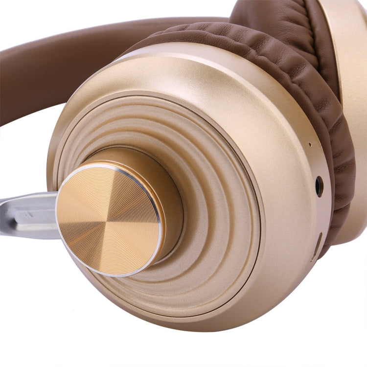VJ083 Folding Wireless Headset Bluetooth Competitive Game Music Sports Plug Cartoon Wireless Headset(Gold) - Headset & Headphone by PMC TechLife | Online Shopping South Africa | PMC TechLife