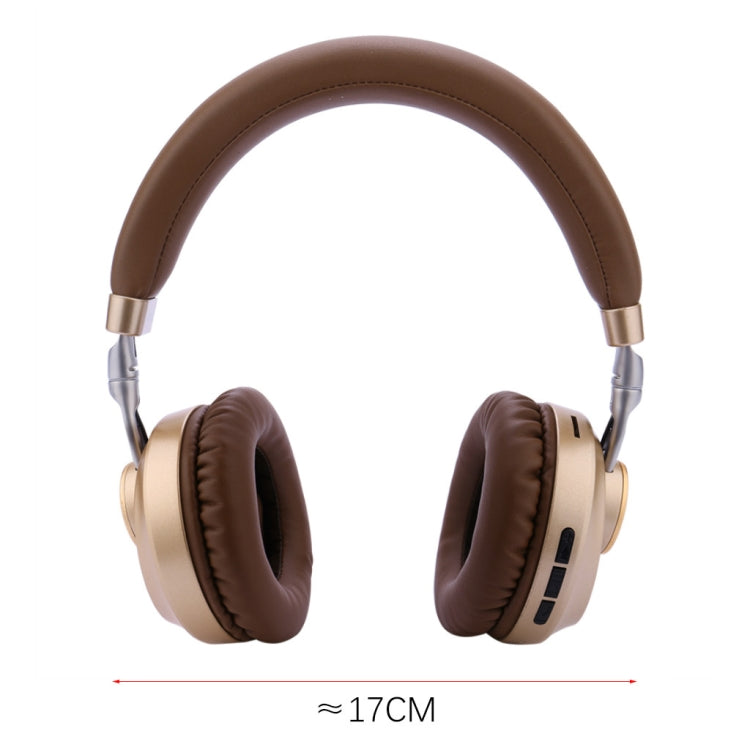 VJ083 Folding Wireless Headset Bluetooth Competitive Game Music Sports Plug Cartoon Wireless Headset(Gold) - Headset & Headphone by PMC TechLife | Online Shopping South Africa | PMC TechLife