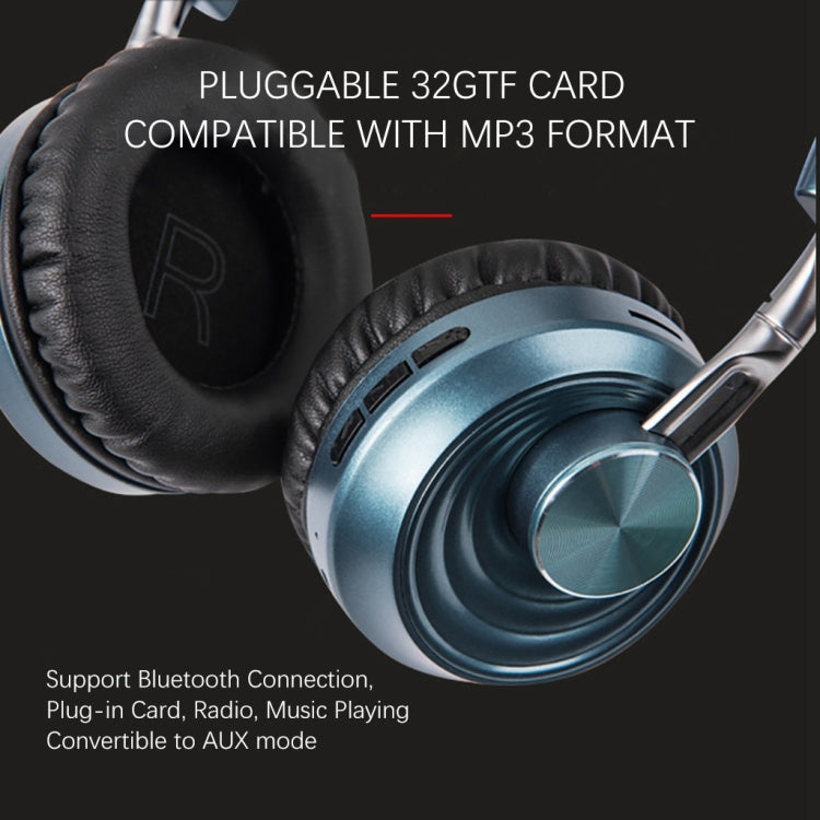 VJ083 Folding Wireless Headset Bluetooth Competitive Game Music Sports Plug Cartoon Wireless Headset(Gold) - Headset & Headphone by PMC TechLife | Online Shopping South Africa | PMC TechLife