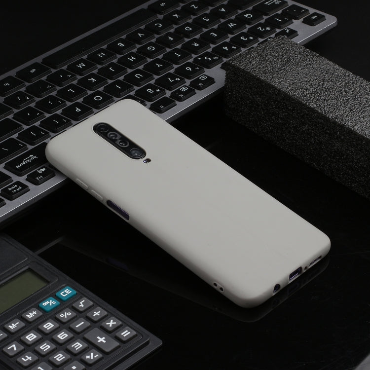 For Xiaomi Redmi K30 Solid Color Frosted TPU  Phone Case(Gray) - Xiaomi Cases by PMC TechLife | Online Shopping South Africa | PMC TechLife | Buy Now Pay Later Mobicred
