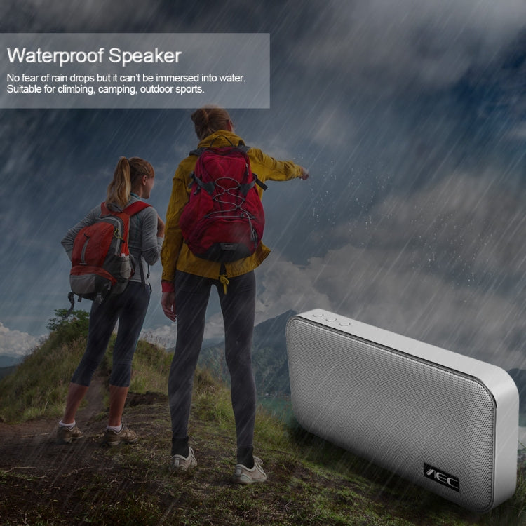 AEC BT-205 Portable Wireless Bluetooth Speaker Stereo Music Loudspeaker Built-in Microphone, Support TF Card(White) - Mini Speaker by AEC | Online Shopping South Africa | PMC Jewellery