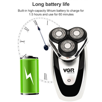 VGR V-300 5W 2 in 1 USB USB Multi-function Electric Shaver with Hair Cutter Head - Electric Shavers by VGR | Online Shopping South Africa | PMC Jewellery | Buy Now Pay Later Mobicred