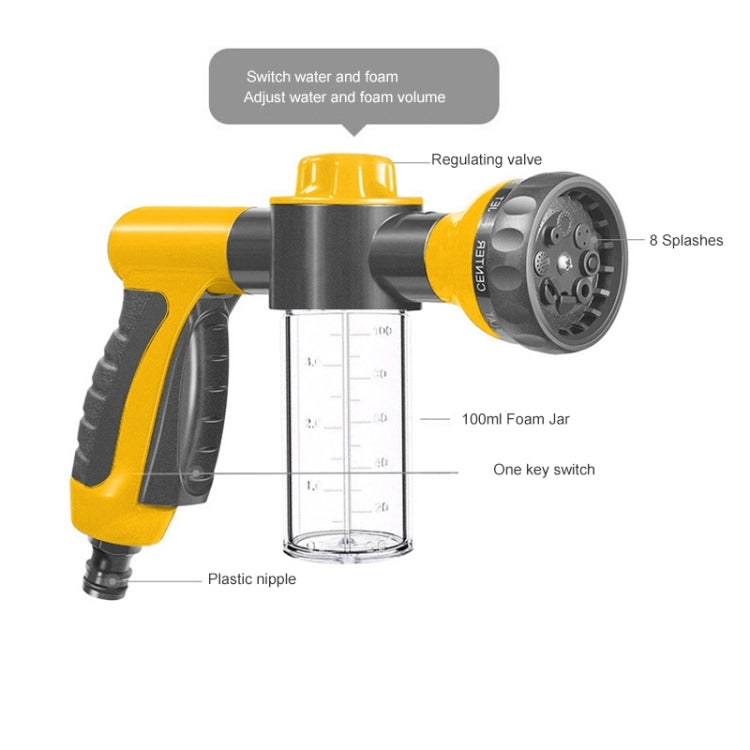 Professional  Multifunction Auto Foam Car Washer 3 Grade High Pressure Water Nozzle - free shipping - PMC TechLife - Order now!