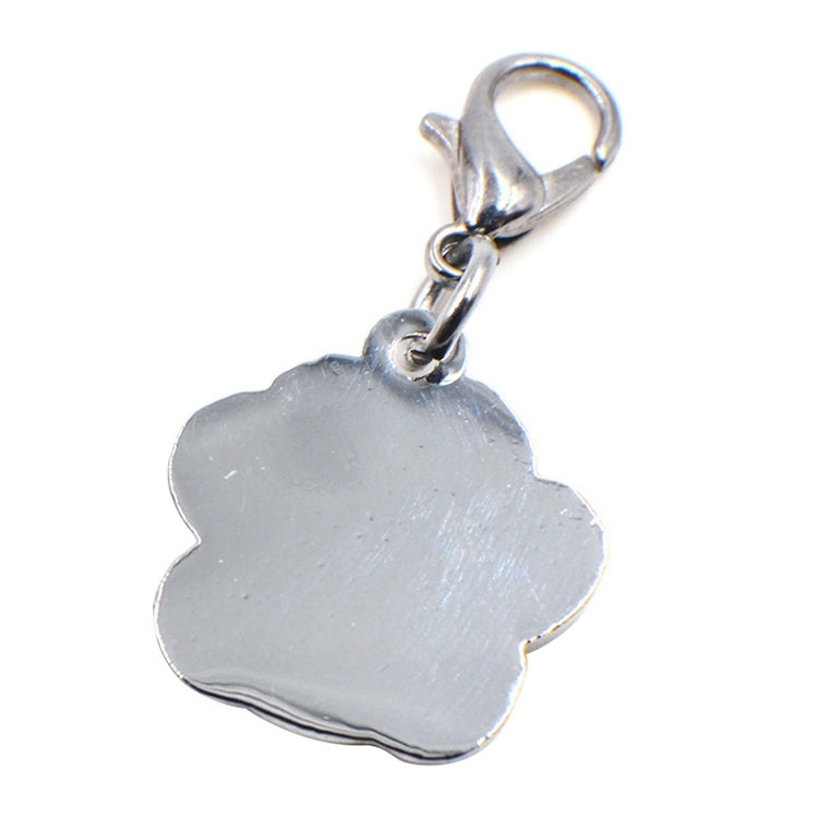 10 PCS Enamel Cat Dog  Bear Paw Prints Key Chain Jewelry Making(Light Green) - Pendants by PMC TechLife | Online Shopping South Africa | PMC TechLife | Buy Now Pay Later Mobicred