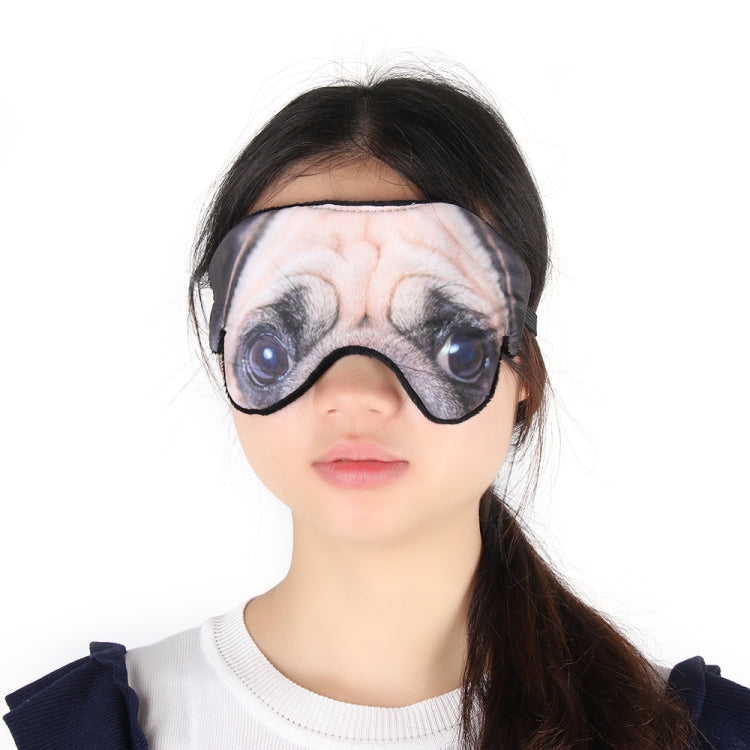 3D Eye Mask Shading Sleeping Cartoon Animal Printed Eye Mask(Pug) - free shipping - PMC TechLife - Order now!