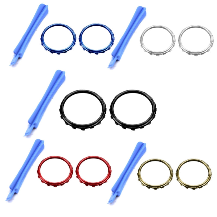 For Xbox One Elite 5pairs 3D Replacement Ring + Screwdriver Handle Accessories, Colour:Blue Plating - XBOX Spare Parts by PMC TechLife | Online Shopping South Africa | PMC TechLife