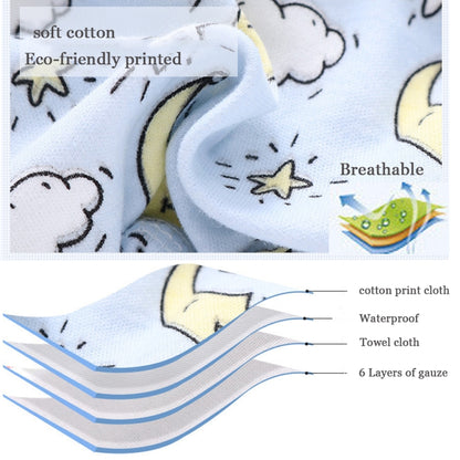 6 Layer Baby Diaper Waterproof  Reusable Cloth Diapers Baby Cotton Training  Underwear Pants Diaper L（12-18KG）(Penguin) - Children Underwear by PMC Jewellery | Online Shopping South Africa | PMC Jewellery