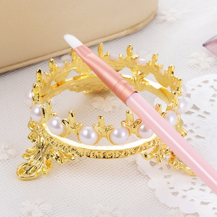 Portable Pearls Rack Crown Novelty Home Alloy Tools Stand Nail Art Brush Pen Holder(Vintage Gold) - Tools by PMC Jewellery | Online Shopping South Africa | PMC Jewellery