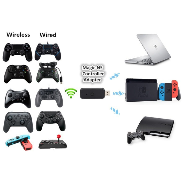 JYS-130 Wireless Bluetooth Gamepad Converter Adapter For PS3 / Switch / PC - Adapter & Cables by PMC Jewellery | Online Shopping South Africa | PMC Jewellery