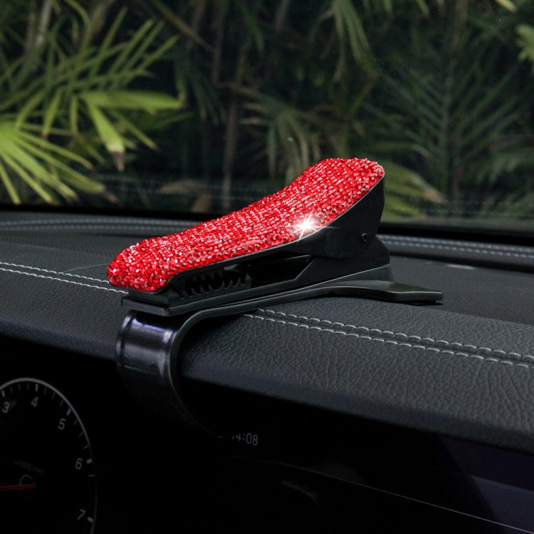 Diamond Car Phone Holder 360 Degree Rotating Creative Car Dashboard Mobile Holders(Red) - Car Holders by PMC TechLife | Online Shopping South Africa | PMC TechLife