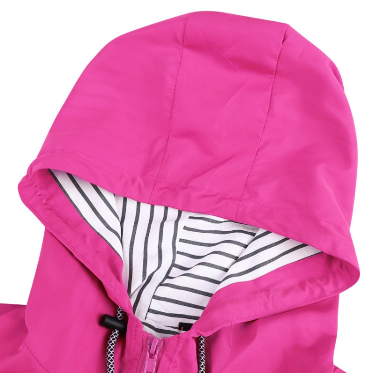 Women Waterproof Rain Jacket Hooded Raincoat, Size:L(Blue) - Hoodie by PMC Jewellery | Online Shopping South Africa | PMC Jewellery