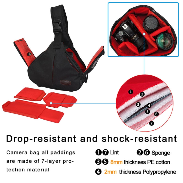 CADeN K1 DSLR Camera Shoulder Waterproof Bag with Rain Cover(Black) - free shipping - PMC TechLife - Order now!