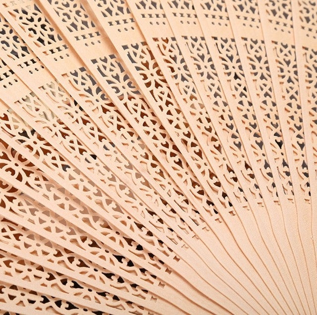 Ancient Style Fragrant Wood Fan Folding Fan Dance Fan Solid Craft Fan, Size:8 inch - Hand Fans by PMC TechLife | Online Shopping South Africa | PMC TechLife | Buy Now Pay Later Mobicred