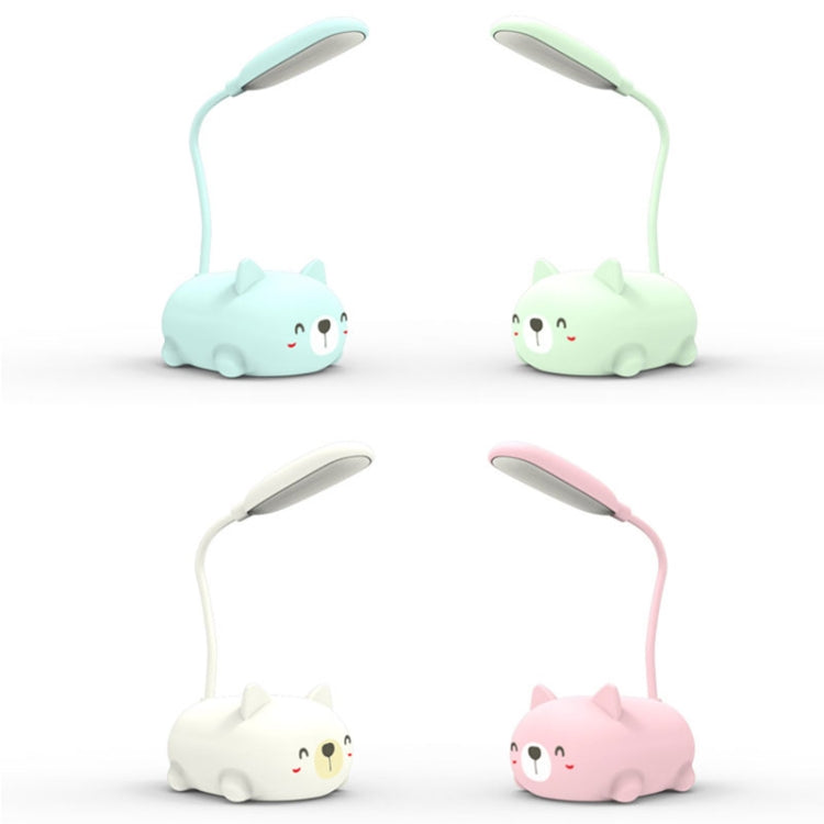 Cartoon Cat Design LED Eye Protection Reading Lamp USB Rechargeable Desk Lamp(Blue) -  by PMC TechLife | Online Shopping South Africa | PMC TechLife