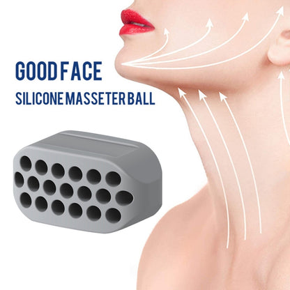 3PCS 4th Generation Masseter Ball Mandibular Trainer Facial Muscle Trainer Silicone Face-Lifting Device(Gray) - Corrector by PMC Jewellery | Online Shopping South Africa | PMC Jewellery