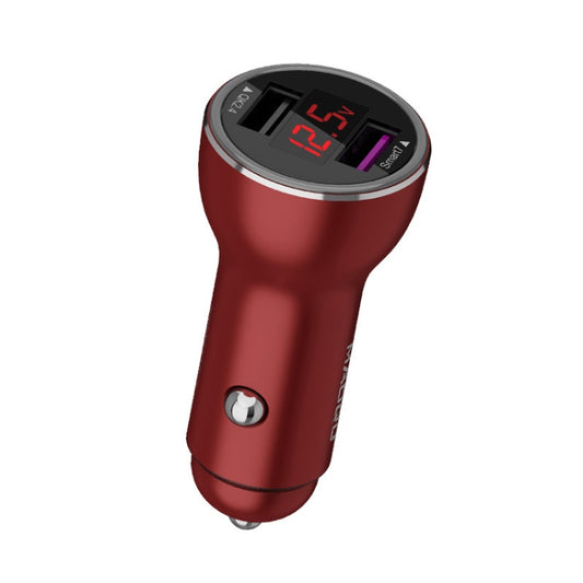 QIAKEY QK505L Dual Ports Fast Charge Car Charger(Red) - Car Charger by QIAKEY | Online Shopping South Africa | PMC Jewellery