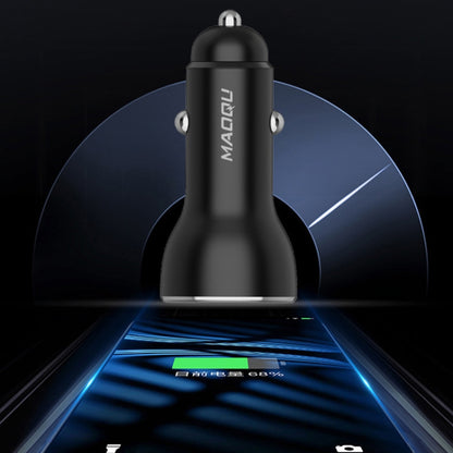 QIAKEY QK506L Dual Ports Fast Charge Car Charger(Black) - Car Charger by QIAKEY | Online Shopping South Africa | PMC Jewellery