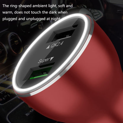 QIAKEY QK506L Dual Ports Fast Charge Car Charger(Black) - Car Charger by QIAKEY | Online Shopping South Africa | PMC Jewellery