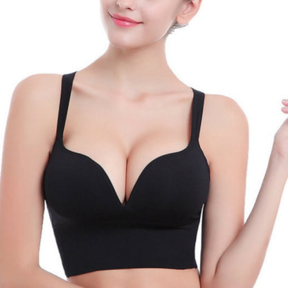 Wireless Sporty Shockproof Running Push Up Sports Bra, Size:XL(Black) - Ladies Underwear by PMC Jewellery | Online Shopping South Africa | PMC Jewellery