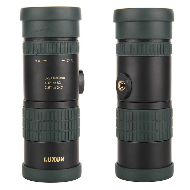 LUXUN 8-24X30 Shimmer Night Vision Single-Cylinder Variation Telescope with Phone Clip & Tripod - Telescope & Microscope by PMC TechLife | Online Shopping South Africa | PMC TechLife