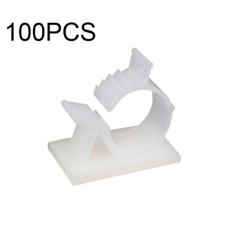 100 PCS Y-0810 Adjustable Self-Adhesive Wire Fixing Cable Organizer (White) - Cable Organizer by null | Online Shopping South Africa | PMC TechLife | Buy Now Pay Later Mobicred