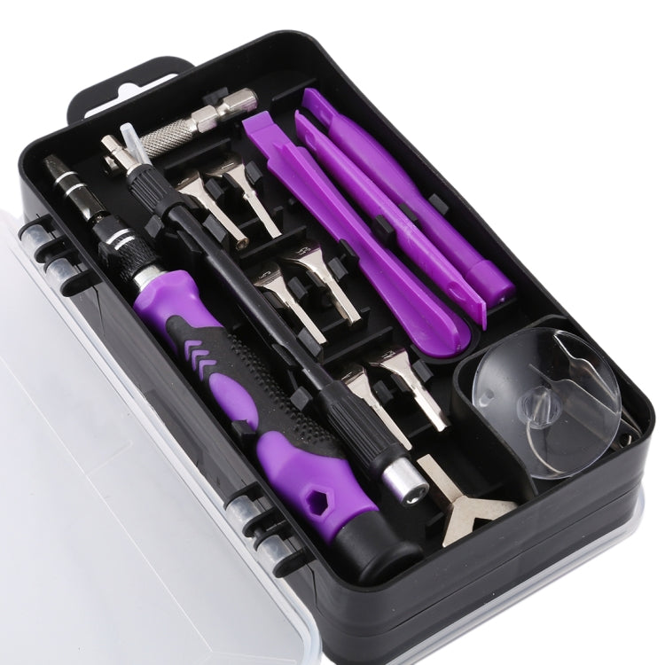 135 in 1 DIY Mobile Phone Disassembly Tool Clock Repair Multi-function Tool Screwdriver Set(Black Purple) - Screwdriver Set by PMC TechLife | Online Shopping South Africa | PMC TechLife