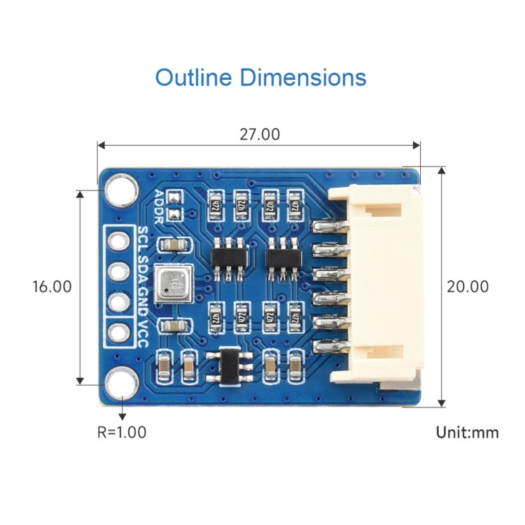 Waveshare BME688 Environmental Sensor Supports Temperature / Humidity / Barometric Pressure / Gas Detection - Sensor Module by Waveshare | Online Shopping South Africa | PMC TechLife | Buy Now Pay Later Mobicred