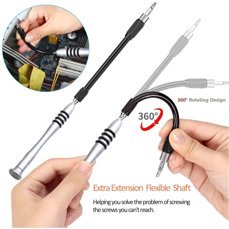 110 in 1 Watch Mobile Phone Disassembly Maintenance Tool Multi-function Chrome Vanadium Steel Screwdriver Set(Black Red) - Screwdriver Set by PMC TechLife | Online Shopping South Africa | PMC TechLife | Buy Now Pay Later Mobicred