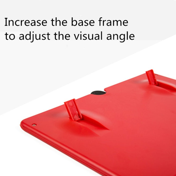 Pull-out Mobile Phone Screen Magnifier 3D Video Desktop Mobile Phone Holder, Size:12 inch(Red) - free shipping - PMC TechLife - Order now!