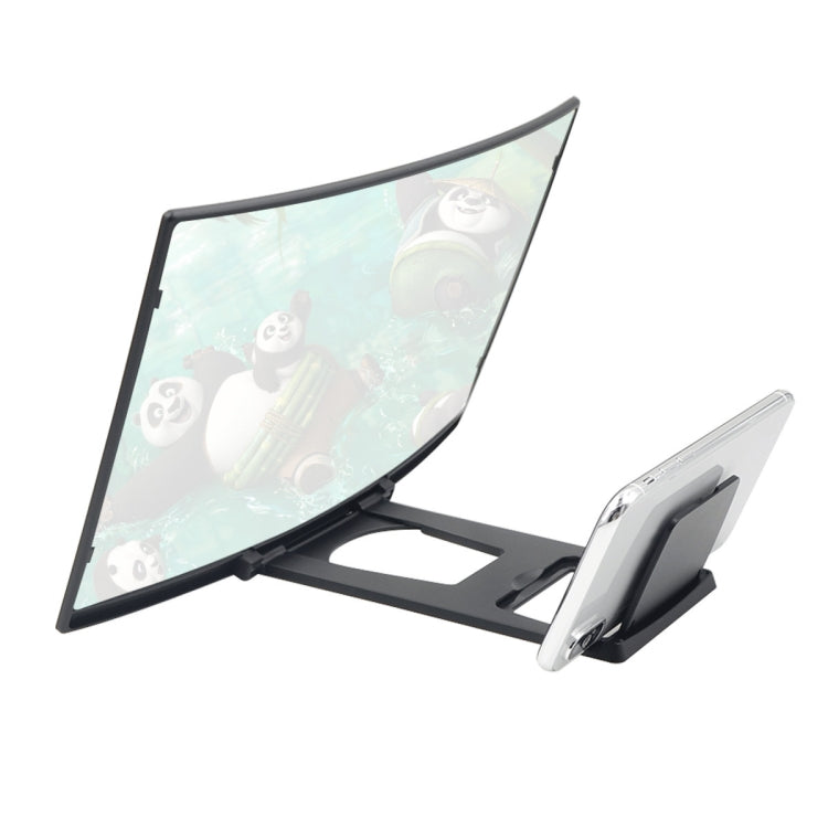 L6 12 inch Curved Screen Mobile Phone Screen Magnifier 3D High-definition Screen Magnifier Multifunctional Lazy Bracket - Screen Magnifier by PMC Jewellery | Online Shopping South Africa | PMC Jewellery