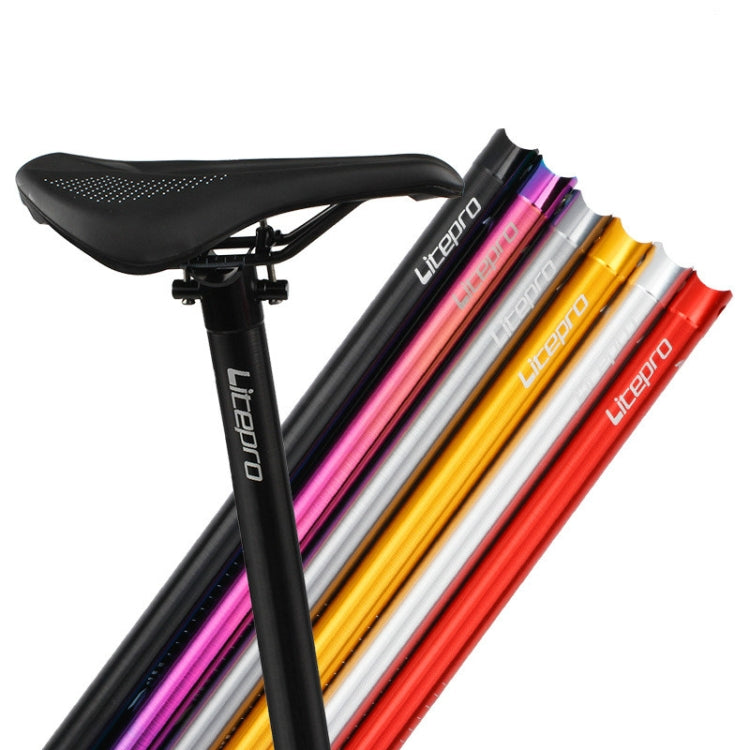 Litepro 412 Folding Bicycle Seatpost 33.9mm LP Plum Blossom Seat Tube, Colour: Black - Bicycle Seat Posts by Litepro | Online Shopping South Africa | PMC Jewellery