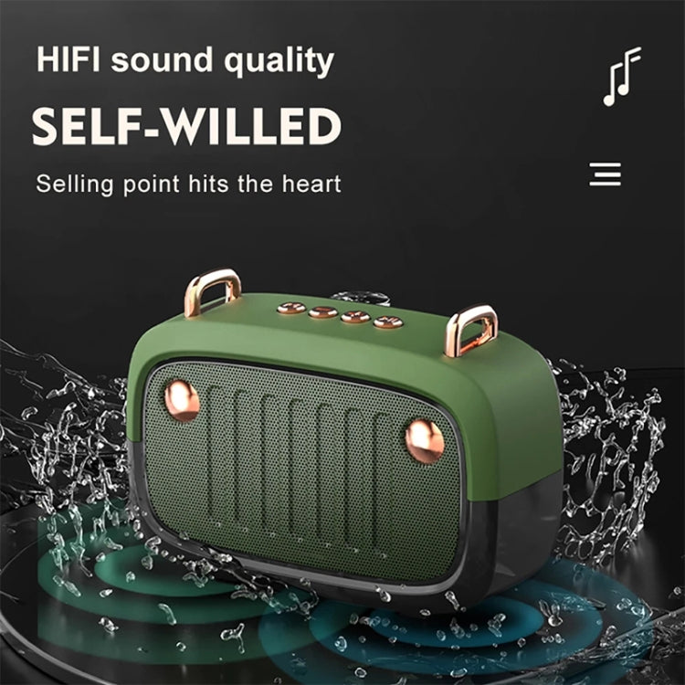 BS32D Wireless Bluetooth Speaker Cartoon Subwoofer Outdoor Card Portable Mini Speaker(Green) - Mini Speaker by PMC Jewellery | Online Shopping South Africa | PMC Jewellery