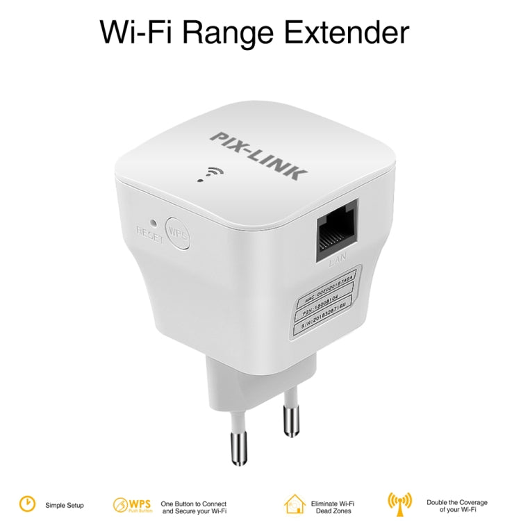 PIXLINK WR12 300Mbps WIFI Signal Amplification Enhanced Repeater, Plug Type:US Plug - Broadband Amplifiers by PIXLINK | Online Shopping South Africa | PMC Jewellery | Buy Now Pay Later Mobicred