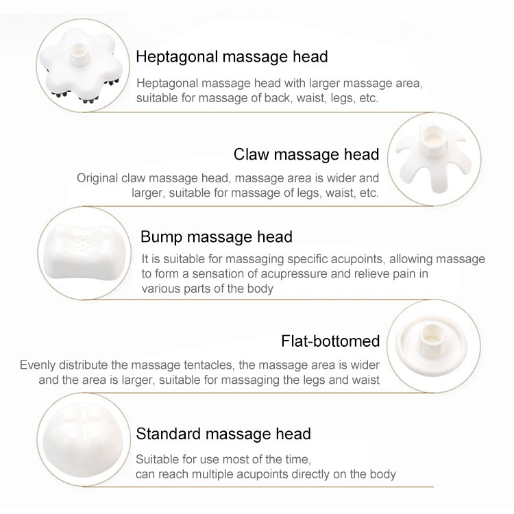 Rechargeable Dolphin Massager Electric Cervical Massage Stick A10 Straight Plug, Plug Type:US Plug - free shipping - PMC TechLife - Order now!