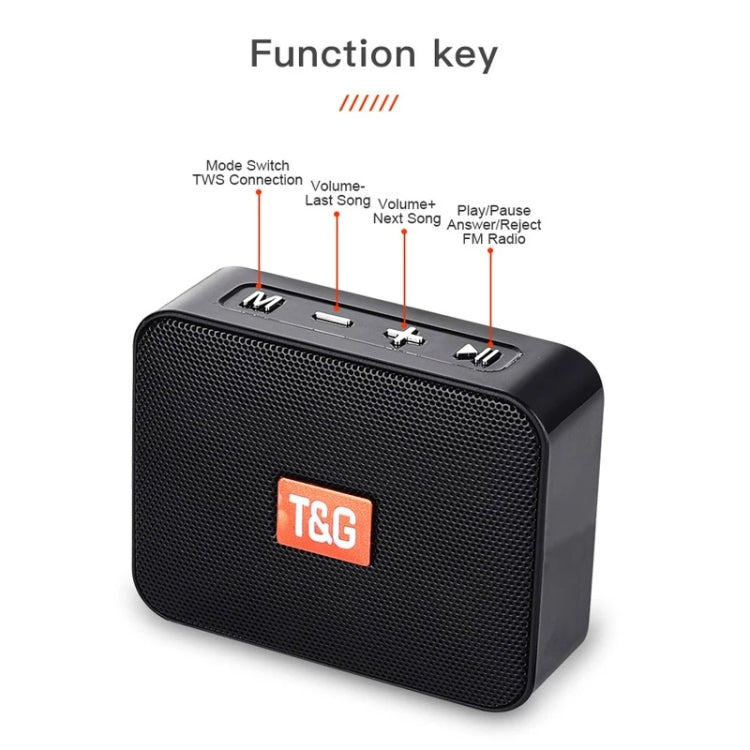 T&G TG166 Color Portable Wireless Bluetooth Small Speaker(Green) - Mini Speaker by T&G | Online Shopping South Africa | PMC TechLife | Buy Now Pay Later Mobicred