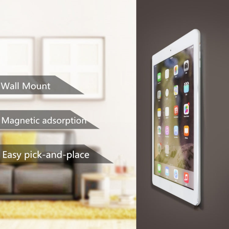 Wall-mounted iPad Magnetic Adsorption Universal Sticker Mobile Phone Wall Bracket(Black B) - free shipping - PMC TechLife - Order now!
