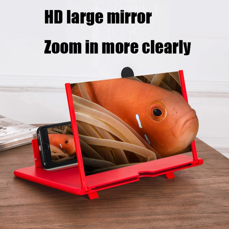12 inch Pull-out Typed Ultra-clear 3D Mobile Phone Screen Stretching Bracket Amplifier(Red) - Screen Magnifier by PMC TechLife | Online Shopping South Africa | PMC TechLife