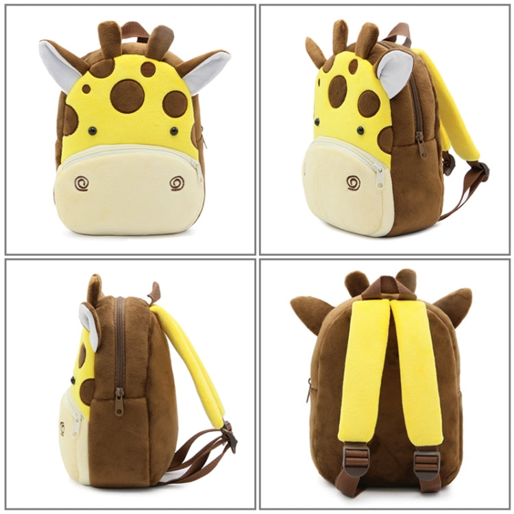 Kids 3D Animal Velvet Backpacks Children Cartoon Kindergarten Toys Gifts School Bags(Hippo) - Kids Bags by PMC Jewellery | Online Shopping South Africa | PMC Jewellery | Buy Now Pay Later Mobicred