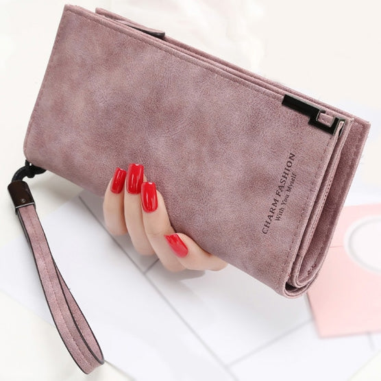 Long Wallet Zipper Coin Purse Cards ID Holder Clutch Woman Wallet(Purple) - Wallets by PMC Jewellery | Online Shopping South Africa | PMC Jewellery