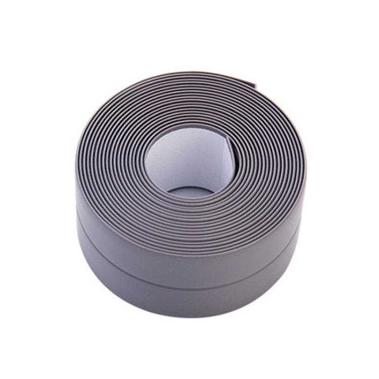 Durable PVC Material Waterproof Mold Proof Adhesive Tape  Kitchen Bathroom Wall Sealing Tape, Width:3.8cm x 3.2m(Grey) - Adhesives & Sealers by PMC Jewellery | Online Shopping South Africa | PMC Jewellery