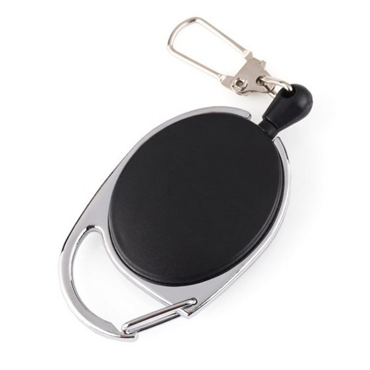 2 PCS Retractable Pull Badge Reel Zinc Alloy ABS ID Lanyard Name Tag Card Badge Key Ring Chain Clips - Name Card Holder by PMC TechLife | Online Shopping South Africa | PMC TechLife | Buy Now Pay Later Mobicred