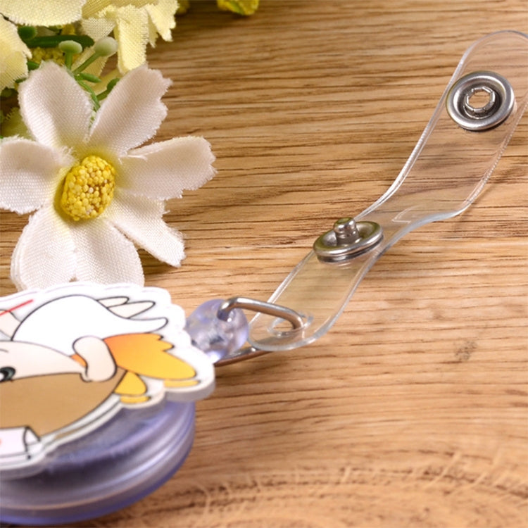 Doctor Head Pattern Cute Retractable Badge Reel Student Nurse ID Name Card Badge - Name Card Holder by PMC TechLife | Online Shopping South Africa | PMC TechLife
