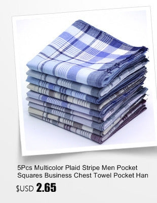 Multicolor Plaid Stripe Men Pocket Squares Business Chest Towel Handkerchiefs  100% Cotton(Random Color) - Towel Sets by PMC Jewellery | Online Shopping South Africa | PMC Jewellery