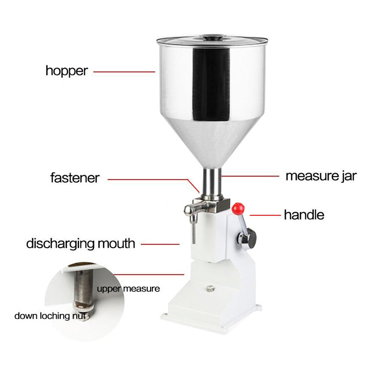 A03 Mini Stainless Steel  Pneumatic Filling Machine Cream Food Paste Dispensing Liquid Packaging Equipment - Cooking Tools by PMC TechLife | Online Shopping South Africa | PMC TechLife