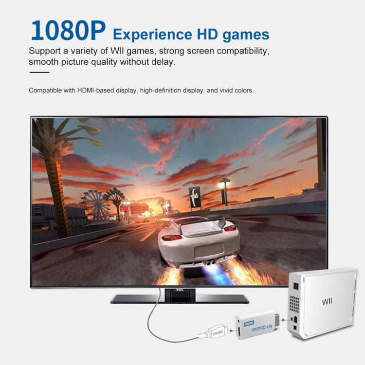 Plug and Play Wii to HDMI 1080p Converter Adapter Wii 2 hdmi 3.5mm Audio Box Wii-link for Nintendo Wii - Adapter by PMC Jewellery | Online Shopping South Africa | PMC Jewellery