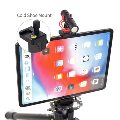 Xiletu Xj15 Live Broadcast Desktop Full Metal Tripod Mount Tablet Pc Phone Clamp With 1/4 Inch Screw Holes & Cold Shoe Base(Black) - Other Accessories by Xiletu | Online Shopping South Africa | PMC Jewellery | Buy Now Pay Later Mobicred